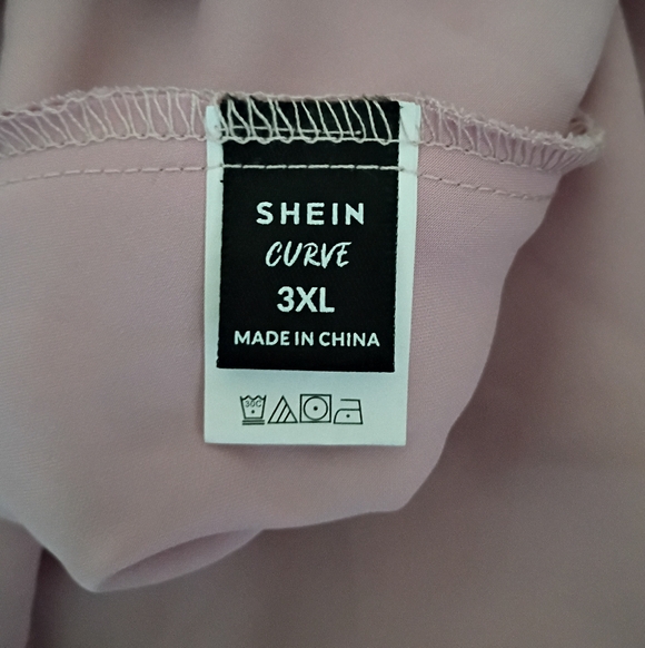 Shein Curve Pink Long Dress Size 3XL - Picture 2 of 6